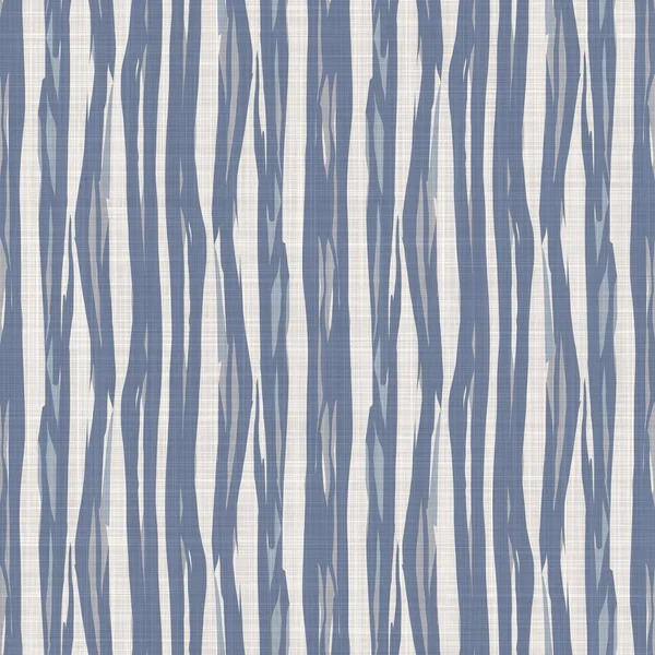 Estampado de patrón de tela de rayas de cocina de campo francés sin costuras. Fondo rayado vertical blanco amarillo azul. Tinte Batik provence estilo rústico tejido cottagecore textil. —  Fotos de Stock