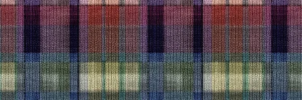 Classique hiver tartan tricot laine plaid bordure bordure sans couture. Retro gingham damier fond de garniture. Ruban tissé écossais masculin tweed couture artisanat effet bannière. — Photo