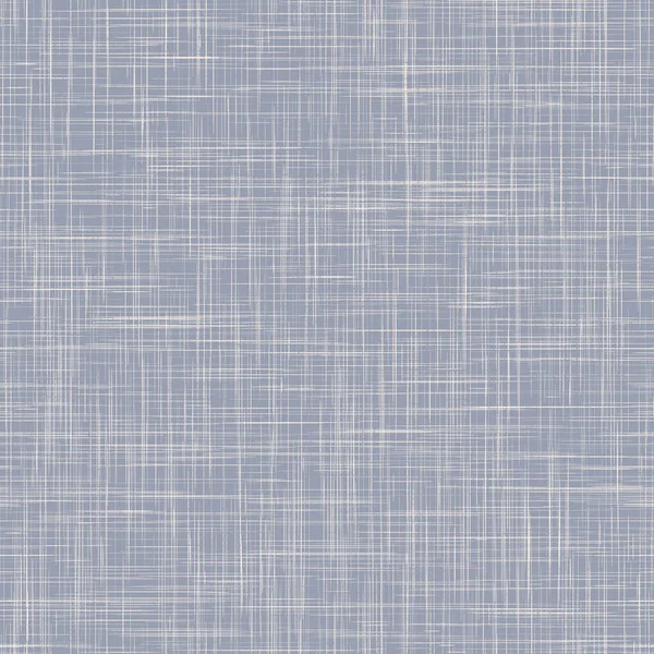 Azul francés irregular patrón de lino moteado sin costuras. Estilo de casa de campo tonal fondo moteado abstracto. Efecto textil rústico vintage simple. Textura primitiva tela chic shabby — Archivo Imágenes Vectoriales