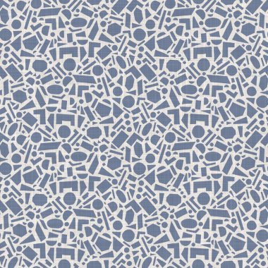 Fransız mavisi, düzensiz, noktalı keten desenli. Tonal kır evi tarzı soyut benekli arka plan. Basit bir kırsal kumaş tekstil etkisi. İlkel yapılı, pejmürde, şık bir kumaş..