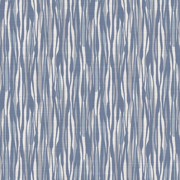 Azul francés irregular patrón de lino moteado sin costuras. Estilo de casa de campo tonal fondo moteado abstracto. Efecto textil rústico vintage simple. Textura primitiva tela chic shabby. — Foto de Stock