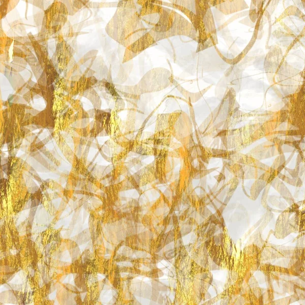 Textura de papel de arroz artesanal metálico dourado. Washi sem costura folha de fundo com flocos de metal borrão dourado. Para a textura moderna do casamento, artigos de papelaria elegantes e elementos de design de estilo japonês mínimo. — Fotografia de Stock