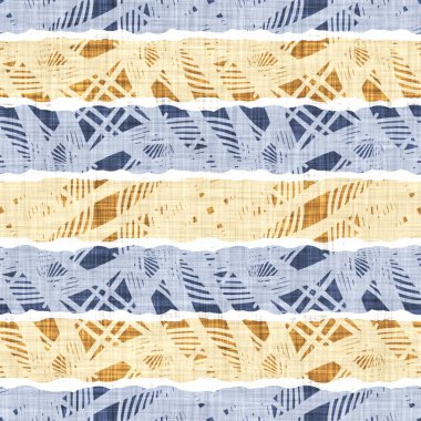 Hassas Fransız dantel efekti. Kusursuz çizgili desen. Süslü Provence tarzı dantelli kır evi dekorasyonu. Kırsal, modern, pejmürde, şık tasarım için keten kumaş duvar kağıdı..