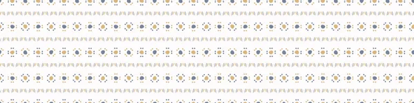 Drapeau bleu français motif lin motif sans couture. Tonal country cottage style abstrait fond motif gribouillage. Tissu rustique vintage simple effet textile. Dessin primitif chiffon shabby chic. — Image vectorielle