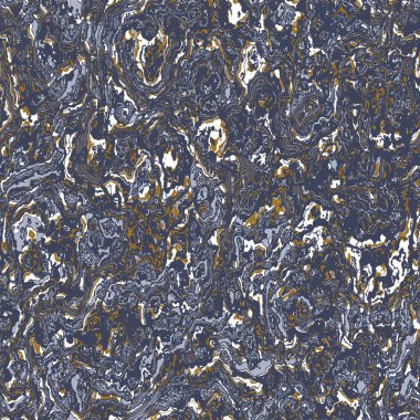 Koyu mavi mermer, erkeksi, dikişsiz doku. Düzensiz mürekkep lekesi boya etkisi. Mermer kaplanabilir grafik tasarımı duvar kağıdı örneği