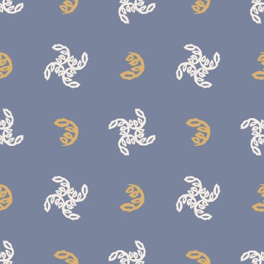 Fransız mavisi karalama motifli keten desenli. Tonal kır evi tarzı soyut karalama motifi arka planı. Basit bir kırsal kumaş tekstil etkisi. İlkel, pejmürde, şık bir kumaş..