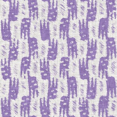 Lavanta çiftliği kırık şerit deseni. Çizgili ülke çizgileri parmak izlerinin üzerine örülmüş. Mor rustik baskılı kumaş efekti. Provence stili, pejmürde ev dekoru kumaşı..