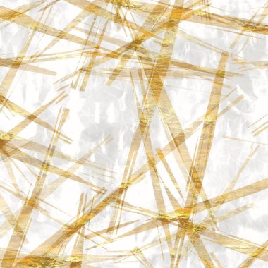 Altın metalik el yapımı pirinç kağıdı dokusu. Pürüzsüz washi tabakası ve bulanık altın metal pulları. Modern düğün dokusu, zarif kırtasiye ve asgari Japon tarzı tasarım unsurları için..