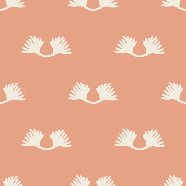 양성 중성 잎은 바다없는 벡터 배경이다. 단순 한 즉흥적 인 로맨틱 한 2 음 패턴이죠. 인쇄되어 있는 아이들의 벽지나 추문. — 스톡 벡터
