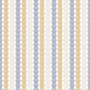 Fransız mavisi geometrik keten desenli. Tonal çiftlik evi tarzı soyut şebeke arka planı. Basit bir kırsal kumaş tekstil etkisi. İlkel, eski püskü, şık mutfak bezi tasarımı..