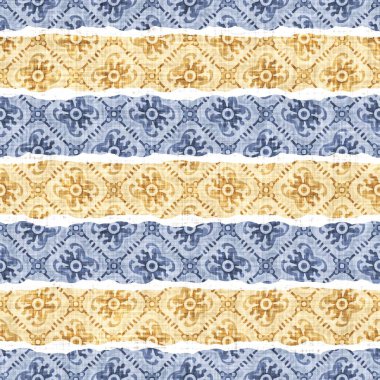 Hassas Fransız dantel efekti. Kusursuz çizgili desen. Süslü Provence tarzı dantelli kır evi dekorasyonu. Kırsal, modern, pejmürde, şık tasarım için keten kumaş duvar kağıdı..