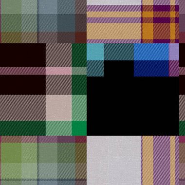 Kusursuz madras yama desenli ekose pamuk deseni. Tablolanabilir örtü kumaş efekti keten kontrolü arka planı. 