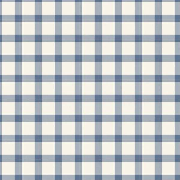 Fransk bondgård vävd blå rutig kontrollera sömlösa linne mönster. Rustik tonal land kök gingham tyg effekt. Tartan stuga 2 ton grå bakgrund material struktur. — Stockfoto