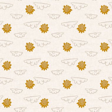 Cinsiyet olarak tarafsız güneş, pürüzsüz raster arka plan. Basit, kaprisli, romantik, 2 tonlu bir model. Çocuk odası duvar kâğıdı ya da her yerde skandal var..