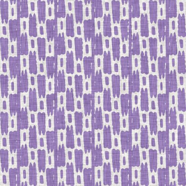 Lavanta çiftliği kırık şerit deseni. Çizgili ülke çizgileri parmak izlerinin üzerine örülmüş. Mor rustik baskılı kumaş efekti. Provence stili, pejmürde ev dekoru kumaşı..