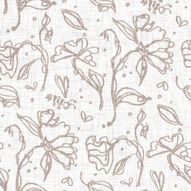 Kusursuz minimalist karalama çiçek desenli arka plan. İki tonlu duvar kağıdını sakinleştir. Basit modern skandi unisex bebek tasarımı. Her yerde organik, çocuksu, cinsiyetsiz, tarafsız bir bebek var. El çizimi çiçek..