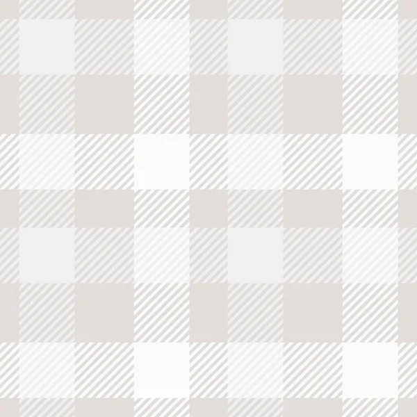 Granja gris patrón de vectores a cuadros sin costura. Gingham bebé color checker fondo. tweed tejido por todas partes imprimir. — Vector de stock