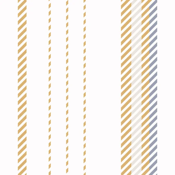Бесшовные французские загородные кухонные стежки полосы полосы ткань узор отпечаток. Желтый белый вертикальный полосатый фон. Батик краски провинциальный стиль деревенский тканый коттеджный текстиль. — стоковый вектор