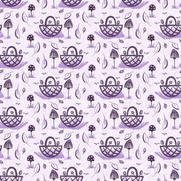 Gender neutral mushroom seamless raster background. Simple whimsical romantic 2 tone pattern. Kids nursery wallpaper or scandi all over print.