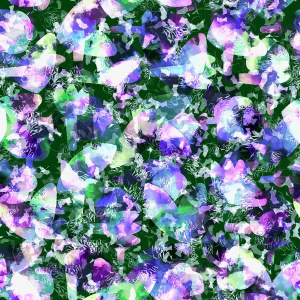 Naadloze lila wassen ombre textuur patroon. Gevlekte vintage home decor met 80s blauw washy effect. — Stockfoto