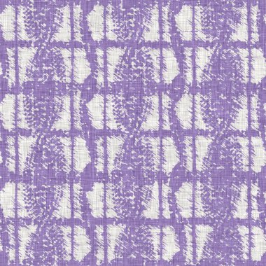 Lavanta çiftliği kırık şerit deseni. Çizgili ülke çizgileri parmak izlerinin üzerine örülmüş. Mor rustik baskılı kumaş efekti. Provence stili, pejmürde ev dekoru kumaşı..