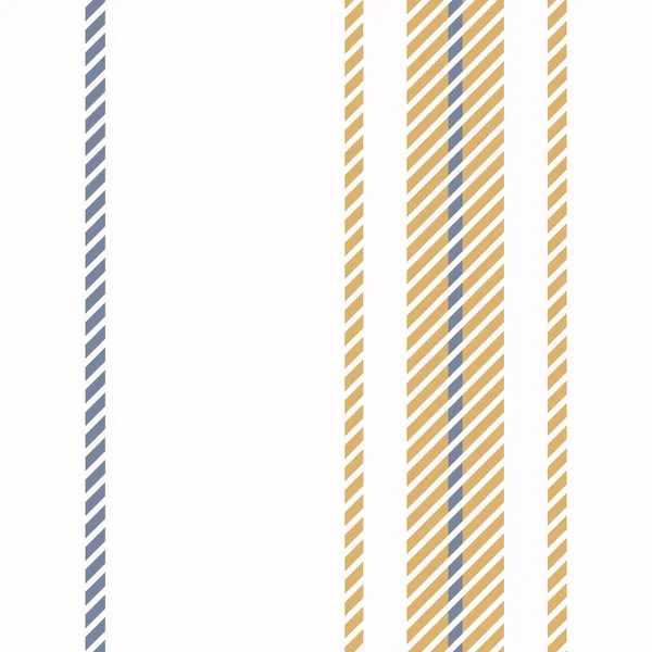 シームレスフランスのカントリーキッチンステッチストライプ生地パターンプリント。黄色の白い縦の縞模様の背景。バティック染料挑発スタイル素朴な織りコテージコア繊維. — ストックベクタ