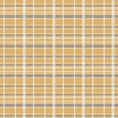 Çiftlik evi sarısı, kusursuz vektör kalıbı. Gingham bebek renk kontrolü geçmişi. Her tarafı kumaşla örülmüş.. 
