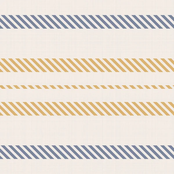 Kusursuz Fransız kırsal mutfak dikişli kumaş deseni. Sarı beyaz dikey çizgili arka plan. Batik Boyası Kaynak Stili Kırsal Örgü Cottagecore Tekstili. — Stok Vektör