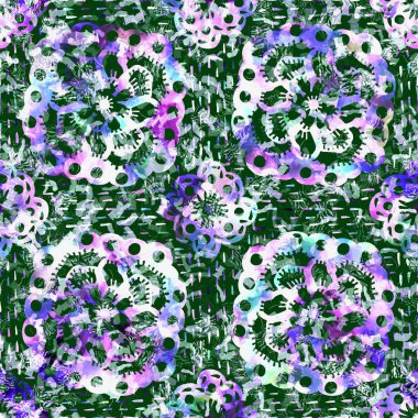 Kusursuz leylak, ombre deseni deseni. 80 'lerin mavi yıkama efektli benekli ev dekoru. 