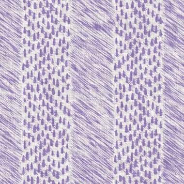 Lavanta çiftliği kırık şerit deseni. Çizgili ülke çizgileri parmak izlerinin üzerine örülmüş. Mor rustik baskılı kumaş efekti. Provence stili, pejmürde ev dekoru kumaşı..