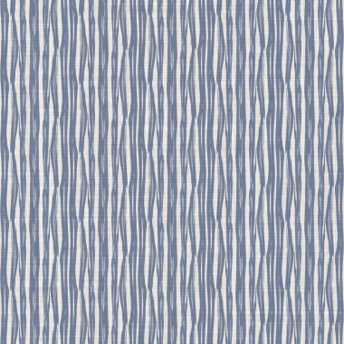 Kusursuz Fransız kırsal mutfak çizgili kumaş deseni. Mavi sarı, beyaz, dikey çizgili arka plan. Batik Boyası Kaynak Stili Kırsal Örgü Cottagecore Tekstili. 