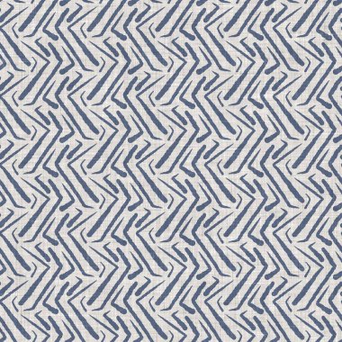 Fransız mavisi karalama motifli keten desenli. Tonal kır evi tarzı soyut karalama motifi arka planı. Basit bir kırsal kumaş tekstil etkisi. İlkel, pejmürde, şık bir kumaş..