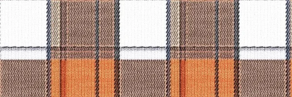 Classic winter tartan knit wool plaid seamless edging border. Retro gingham checker trim background. Woven scottish masculine tweed stitch craft effect ribbon banner. — Stock Photo, Image