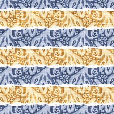 Hassas Fransız dantel efekti. Kusursuz çizgili desen. Süslü Provence tarzı dantelli kır evi dekorasyonu. Kırsal, modern, pejmürde, şık tasarım için keten kumaş duvar kağıdı..