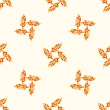 Doğal şık boho çiçeği desenli, dağınık yaban çiçeği tarzında. El çizimi organik botanik moda baskısı. Modern yaz doğa bahçesi, modaya uygun klasik kır pamuğu renginde çiçek açtı. 