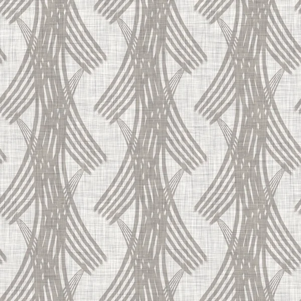 Kusursuz Fransız kırsal mutfak çizgili kumaş deseni. Gri beyaz, dikey çizgili arka plan. Batik Boyası Kaynak Stili Kırsal Örgü Cottagecore Tekstili. 