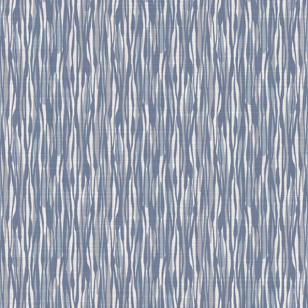 Französisch blau unregelmäßig meliert Leinen nahtlose Muster. Tonale Landhausstil abstrakten gesprenkelten Hintergrund. Einfache Vintage rustikalen Stoff Textil-Effekt. Primitive Textur schäbiges schickes Tuch. — Stockfoto