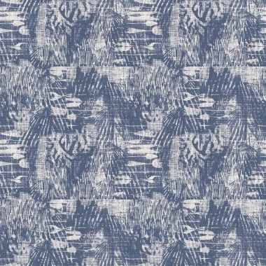 Fransız mavisi, düzensiz, noktalı keten desenli. Tonal kır evi tarzı soyut benekli arka plan. Basit bir kırsal kumaş tekstil etkisi. İlkel yapılı, pejmürde, şık bir kumaş..