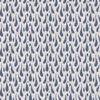 Fransız mavisi karalama motifli keten desenli. Tonal kır evi tarzı soyut karalama motifi arka planı. Basit bir kırsal kumaş tekstil etkisi. İlkel, pejmürde, şık bir kumaş..