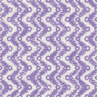 Lavanta çiftliği kırık şerit deseni. Çizgili ülke çizgileri parmak izlerinin üzerine örülmüş. Mor rustik baskılı kumaş efekti. Provence stili, pejmürde ev dekoru kumaşı..