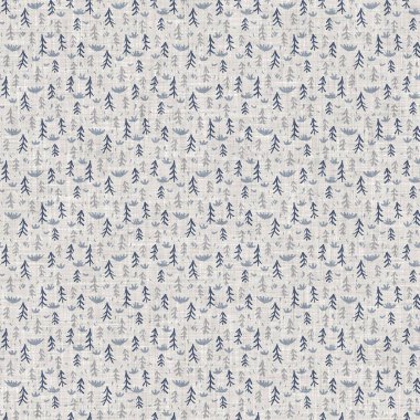 Fransız mavi botanik yaprağı keten desenli ve 2 tonluk kır evi motifli. Basit bir kırsal kumaş tekstil etkisi. İlkel, eski püskü, şık mutfak bezi tasarımı..