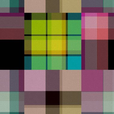 Kusursuz madras yama desenli ekose pamuk deseni. Tablolanabilir örtü kumaş efekti keten kontrolü arka planı. 