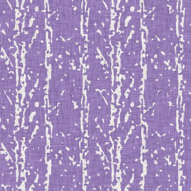 Lavanta çiftliği kırık şerit deseni. Çizgili ülke çizgileri parmak izlerinin üzerine örülmüş. Mor rustik baskılı kumaş efekti. Provence stili, pejmürde ev dekoru kumaşı..
