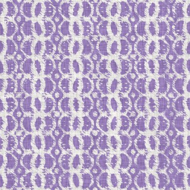 Lavanta çiftliği kırık şerit deseni. Çizgili ülke çizgileri parmak izlerinin üzerine örülmüş. Mor rustik baskılı kumaş efekti. Provence stili, pejmürde ev dekoru kumaşı..