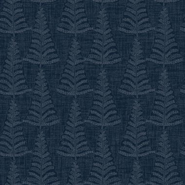 Koyu mavi yaprak boya bloğu deseni. Japon erkeksi boro etkisi kusursuz tekstil arka planı. Ses tonu bozuk wabi sabi nakış stili 