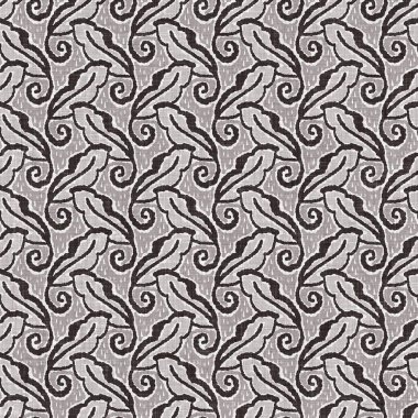 Fransız gri botanik yapraklı keten desenli, 2 tonluk kır evi motifli. Basit bir kırsal kumaş tekstil etkisi. İlkel, eski püskü, şık mutfak bezi tasarımı..