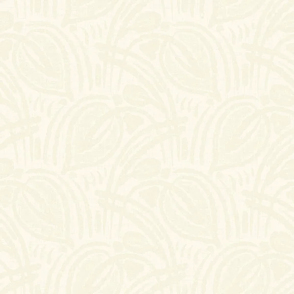 손으로 만든 미세 한 식물학적 패턴의 와시 종이 질감. 화이트 카드 스탬프에 흰색 바다없는 반점 이 있는 흰색. 일본 와시 효과 광섬유 배경 복사 공간. 결혼식 편지지 고해상도 jpg — 스톡 사진
