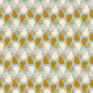 Doğal şık boho mavi çiçek desenli dikişsiz yaban çiçeği tarzı. El çizimi organik botanik moda baskısı. Modern yaz doğa bahçesi, modaya uygun klasik kır pamuğu renginde çiçek açtı. 