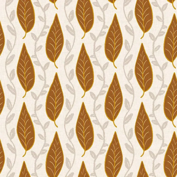 Gender neutral foliage leaf seamless raster background. Simple whimsical 2 tone pattern. Kids nursery wallpaper or scandi all over print. — Stock Photo, Image