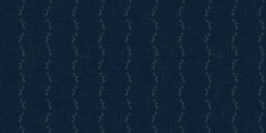 Koyu çivit mavisi boya bloğu parmak izi sınırı. Japon erkeksi boro etkisi kusursuz tekstil arka planı. Ses tonu bozuk wabi sabi nakış stili 